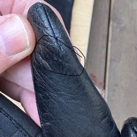 Macy’s Women’s Vintage made in Italy Lined Black Leather Gloves In Sz 8 - Picture 12 of 12